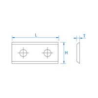 60 x 12 x 1.5 mm TC Tungsten Carbide Rebate Knife